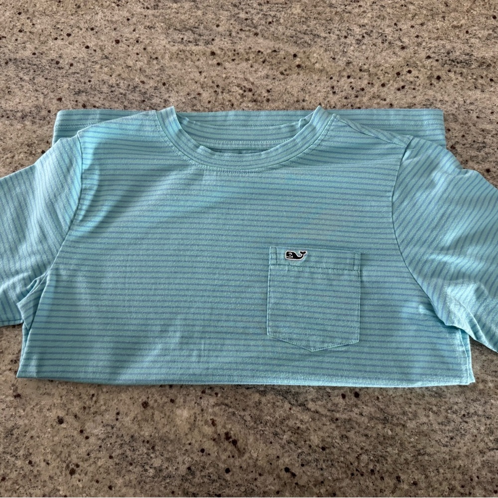 Boys Vineyard Vines Striped T-Shirt with Pocket